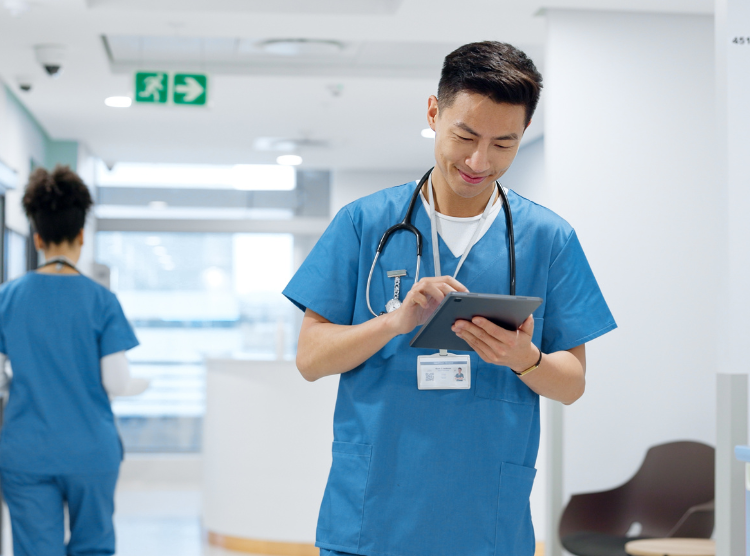 Healthcare Doctor Looking at tablet