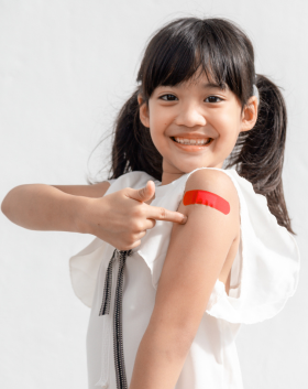 VFC Smiling Child After Vaccine