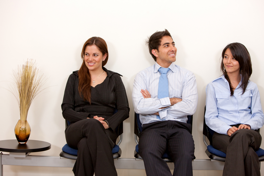 Business people sitting at a waiting room-1