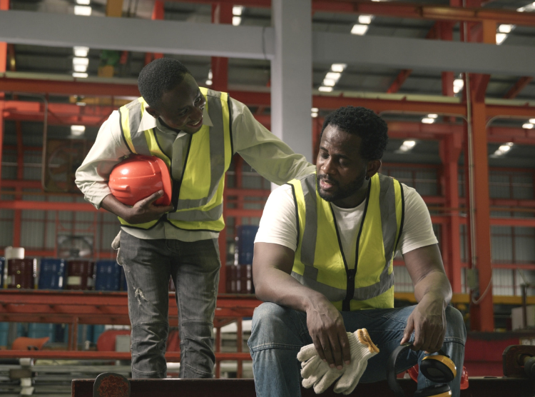 Heat Stress OSHA Team Member Out of Breath