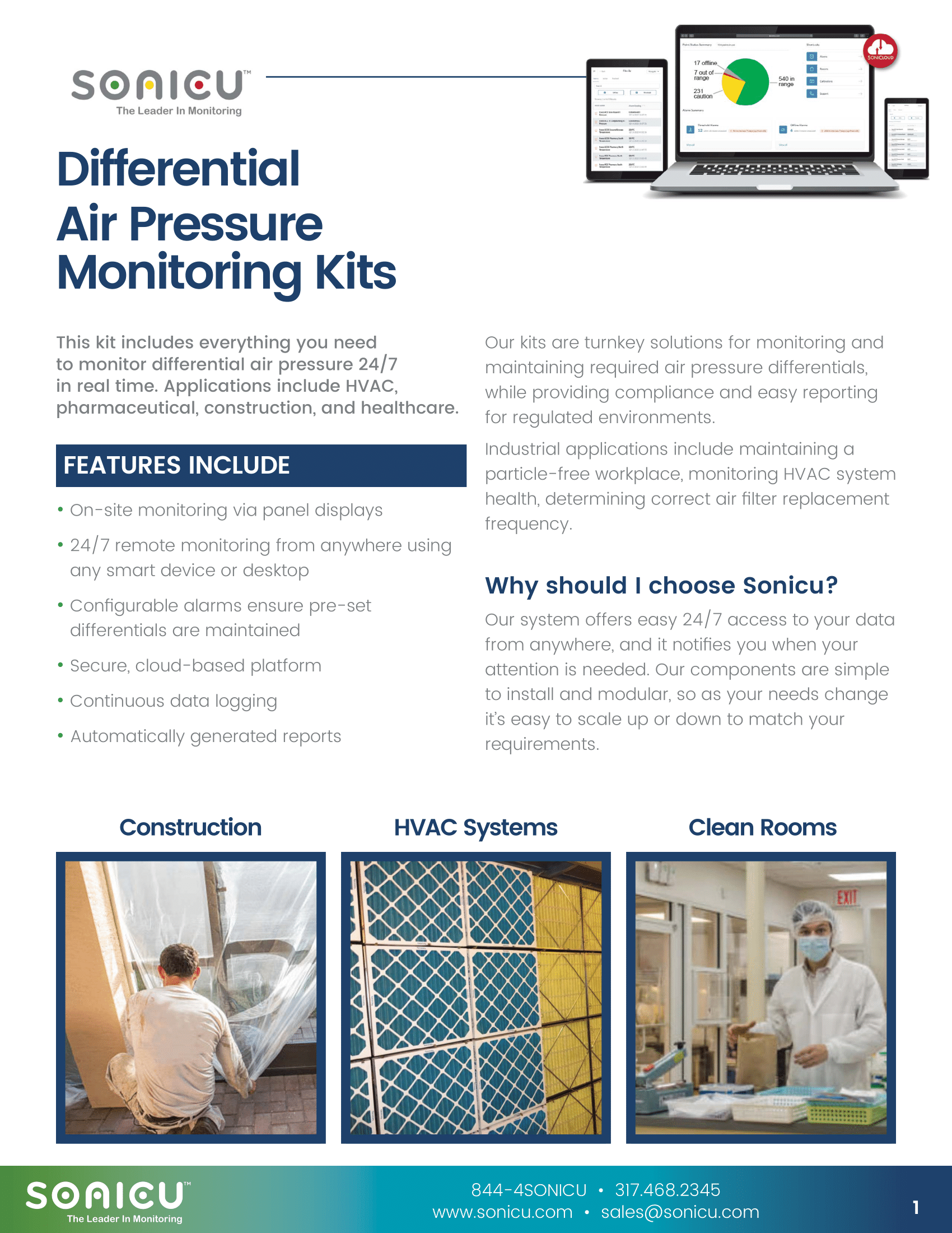 Differential Air Pressure Monitoring Kits 2025-1